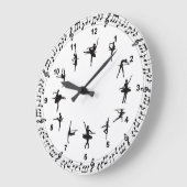 Balletdansers Acrylwandklok Grote Klok (Hoek)