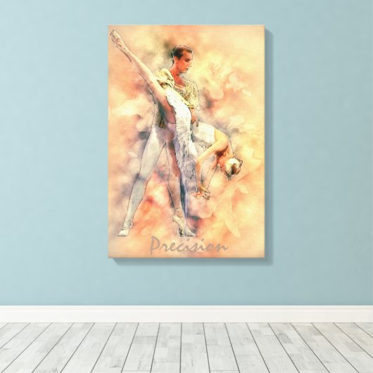Balletdansers Art Canvas Afdruk (Insitu (Houten vloer))