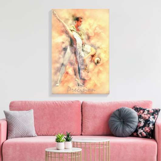 Balletdansers Art Canvas Afdruk (Insitu (Woonkamer))