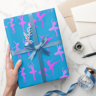 Balletdansers Ballerina Gebloemd Cadeaupapier