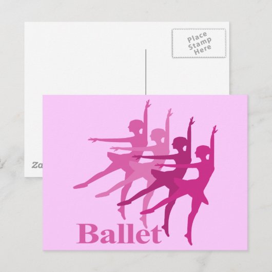 Balletdansers Briefkaart (Voorkant / Achterkant)