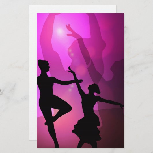 Balletdansers Briefpapier (Voorkant / Achterkant)
