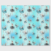 Balletdansers Cadeaupapier (Vlak)