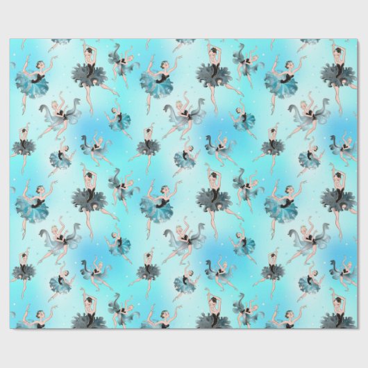 Balletdansers Cadeaupapier (Vlak)