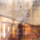 Balletdansers Dansstudio Personaliseren Raamsticker (Vel 2)