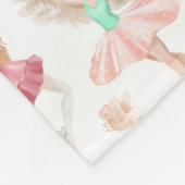 Balletdansers Fleece Dekbed Deken (Hoek)