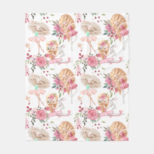 Balletdansers Fleece Deken (Voorkant)