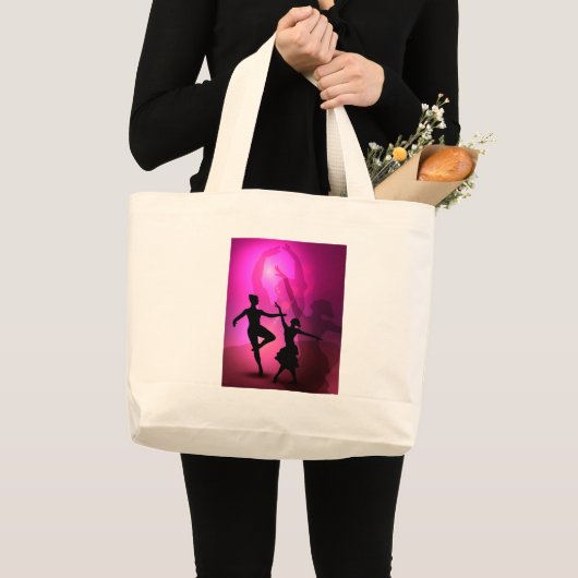 Balletdansers Grote Tote Bag (Voorkant (product))