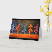 Balletdansers II van Timothy Orikri Kaart (Gele Bloem)