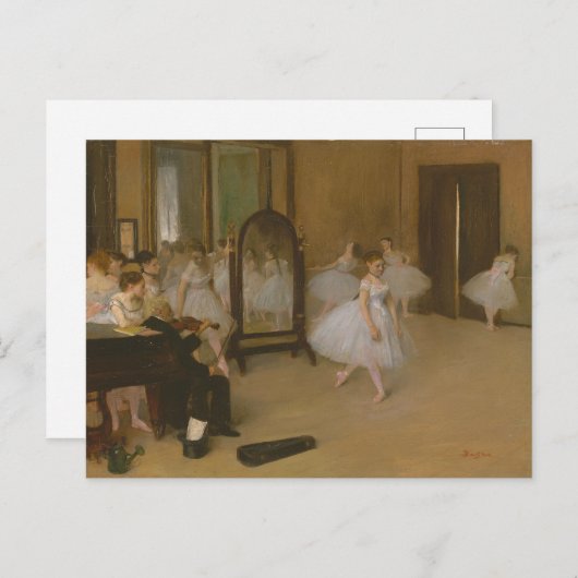 Balletdansers in dansles Edgar Degas Briefkaart (Voorkant / Achterkant)