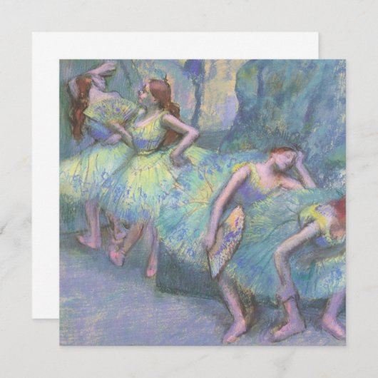 Balletdansers in de Wings van Edgar Degas (Voorkant / Achterkant)