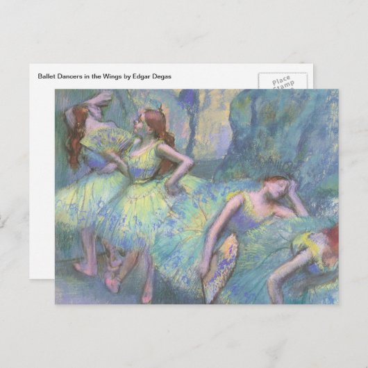 Balletdansers in de Wings van Edgar Degas Briefkaart (Voorkant / Achterkant)