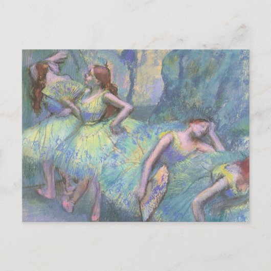 Balletdansers in de Wings van Edgar Degas Briefkaart (Voorkant)