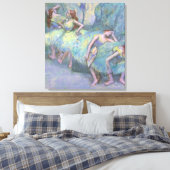 Balletdansers in de Wings van Edgar Degas Canvas Afdruk (Insitu (Slaapkamer))