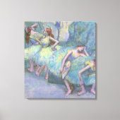 Balletdansers in de Wings van Edgar Degas Canvas Afdruk (Voorkant)