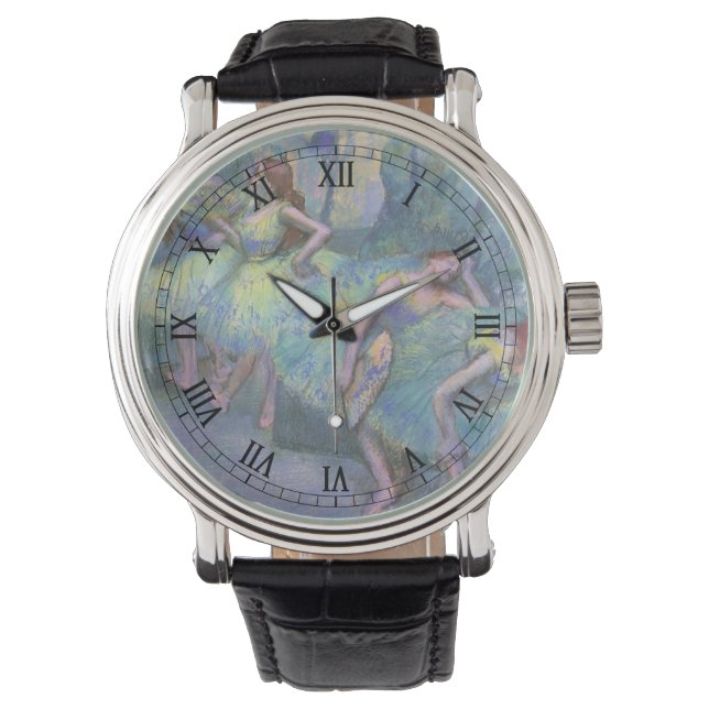 Balletdansers in de Wings van Edgar Degas Horloge (Voorkant)
