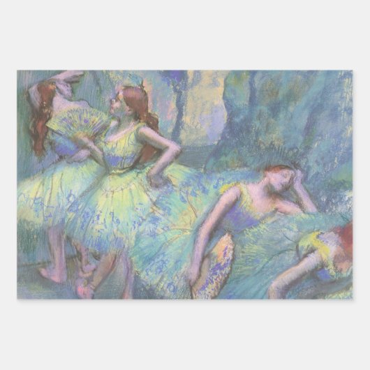 Balletdansers in de Wings van Edgar Degas Inpakpapier Vel (Voorkant)