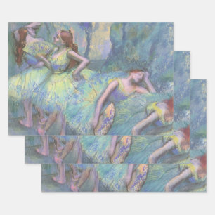 Balletdansers in de Wings van Edgar Degas Inpakpapier Vel