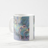 Balletdansers in de Wings van Edgar Degas Koffiemok (Voorkant links)