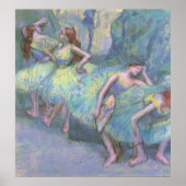 Balletdansers in de Wings van Edgar Degas Poster (Voorkant)