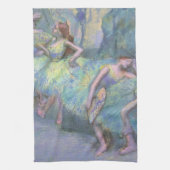 Balletdansers in de Wings van Edgar Degas Theedoek (Verticaal)