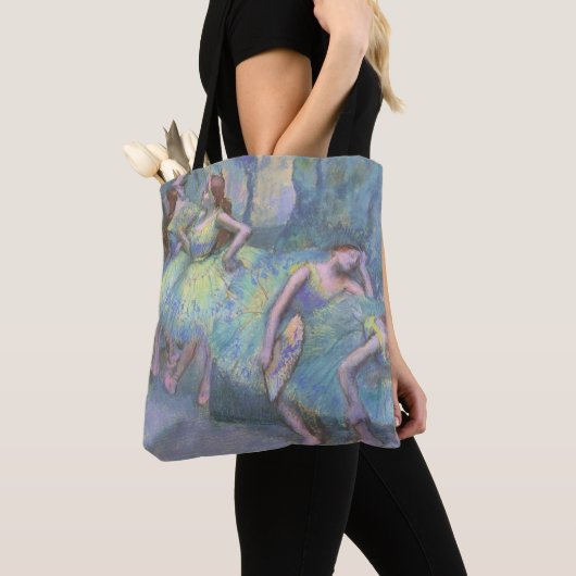Balletdansers in de Wings van Edgar Degas Tote Bag (Dichtbij)