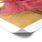 Balletdansers in roze door Edgar Degas Poster (Hoek)