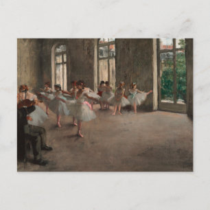 Balletdansers op balletschool Edgar Degas Briefkaart