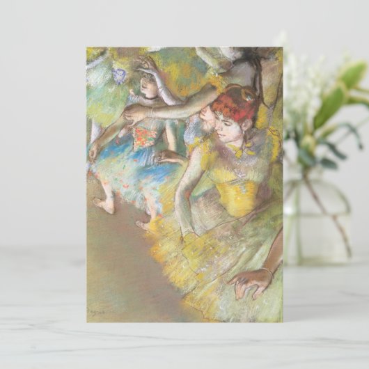 Balletdansers op het podium door Edgar Degas (Staand voorkant)
