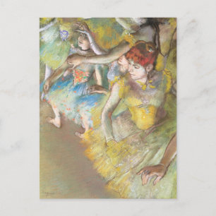 Balletdansers op het podium door Edgar Degas Briefkaart