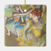 Balletdansers op het podium door Edgar Degas Keramisch Ornament (Achterkant)
