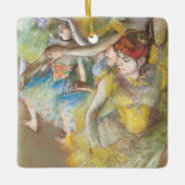 Balletdansers op het podium door Edgar Degas Keramisch Ornament (Voorkant)