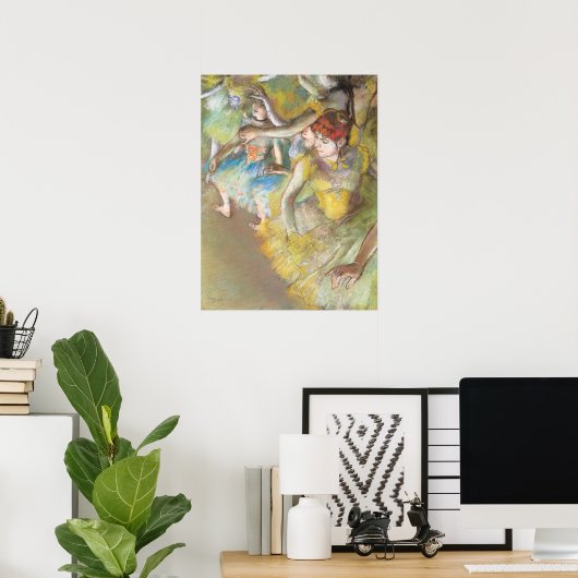 Balletdansers op het podium door Edgar Degas Poster (Thuiskantoor)