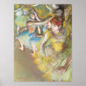 Balletdansers op het podium door Edgar Degas Poster (Voorkant)