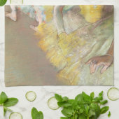 Balletdansers op het podium door Edgar Degas Theedoek (Gevouwen)