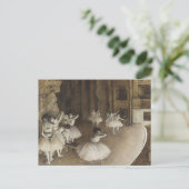 Balletdansers op het podium Edgar Degas Briefkaart (Staand voorkant)