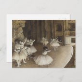Balletdansers op het podium Edgar Degas Briefkaart (Voorkant / Achterkant)