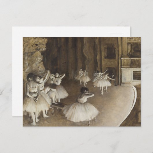 Balletdansers op het podium Edgar Degas Briefkaart (Voorkant / Achterkant)