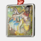 Balletdansers op het podium van Degas Metalen Ornament (Links)