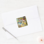Balletdansers op het podium van Degas Vierkante Sticker (Envelop)