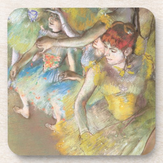 Balletdansers op het werkgebied van Edgar Degas Bier Onderzetter (Voorkant)