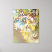Balletdansers op het werkgebied van Edgar Degas Canvas Afdruk (Voorkant)