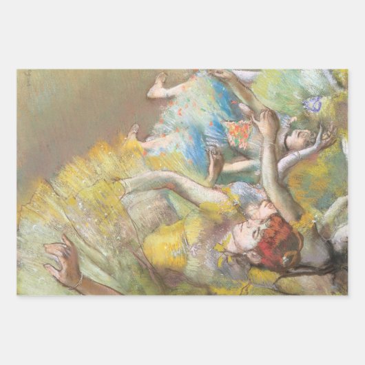 Balletdansers op het werkgebied van Edgar Degas Inpakpapier Vel (Voorkant 3)