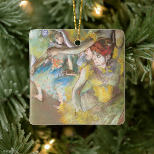 Balletdansers op het werkgebied van Edgar Degas Keramisch Ornament