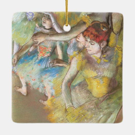 Balletdansers op het werkgebied van Edgar Degas Keramisch Ornament (Achterkant)