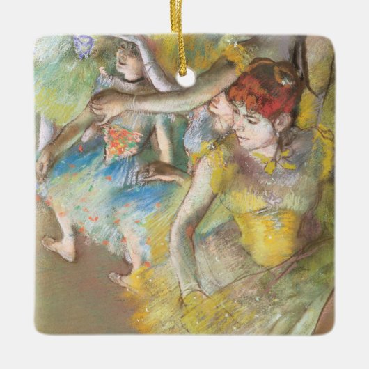 Balletdansers op het werkgebied van Edgar Degas Keramisch Ornament (Voorkant)
