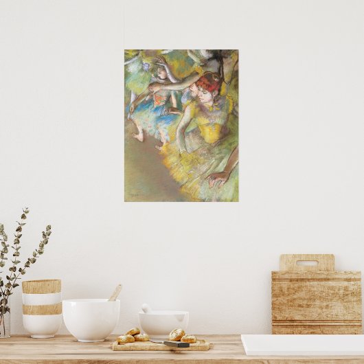Balletdansers op het werkgebied van Edgar Degas Poster (Keuken)