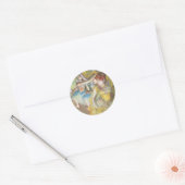 Balletdansers op het werkgebied van Edgar Degas Ronde Sticker (Envelop)