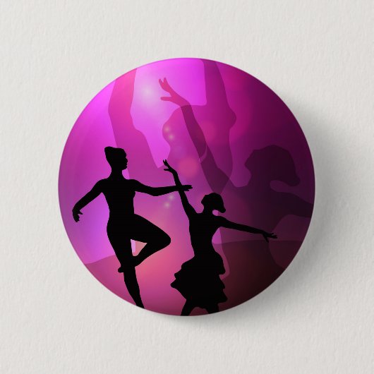 Balletdansers Ronde Button 5,7 Cm (Voorkant)