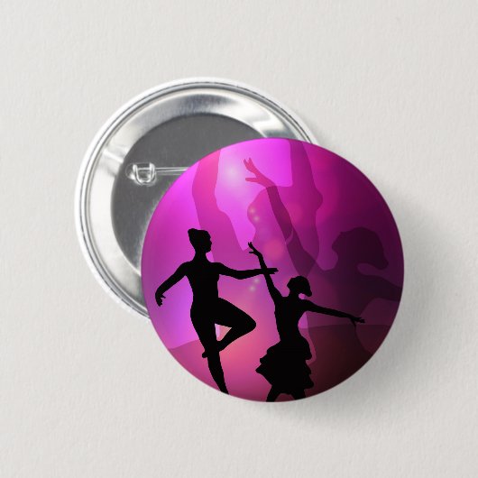 Balletdansers Ronde Button 5,7 Cm (Voorkant /achterkant)